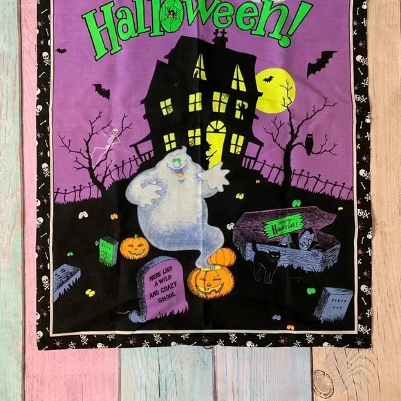Vintage Halloween flag decor - Picture 3 of 8